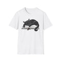 Black Cat Reading T-Shirt
