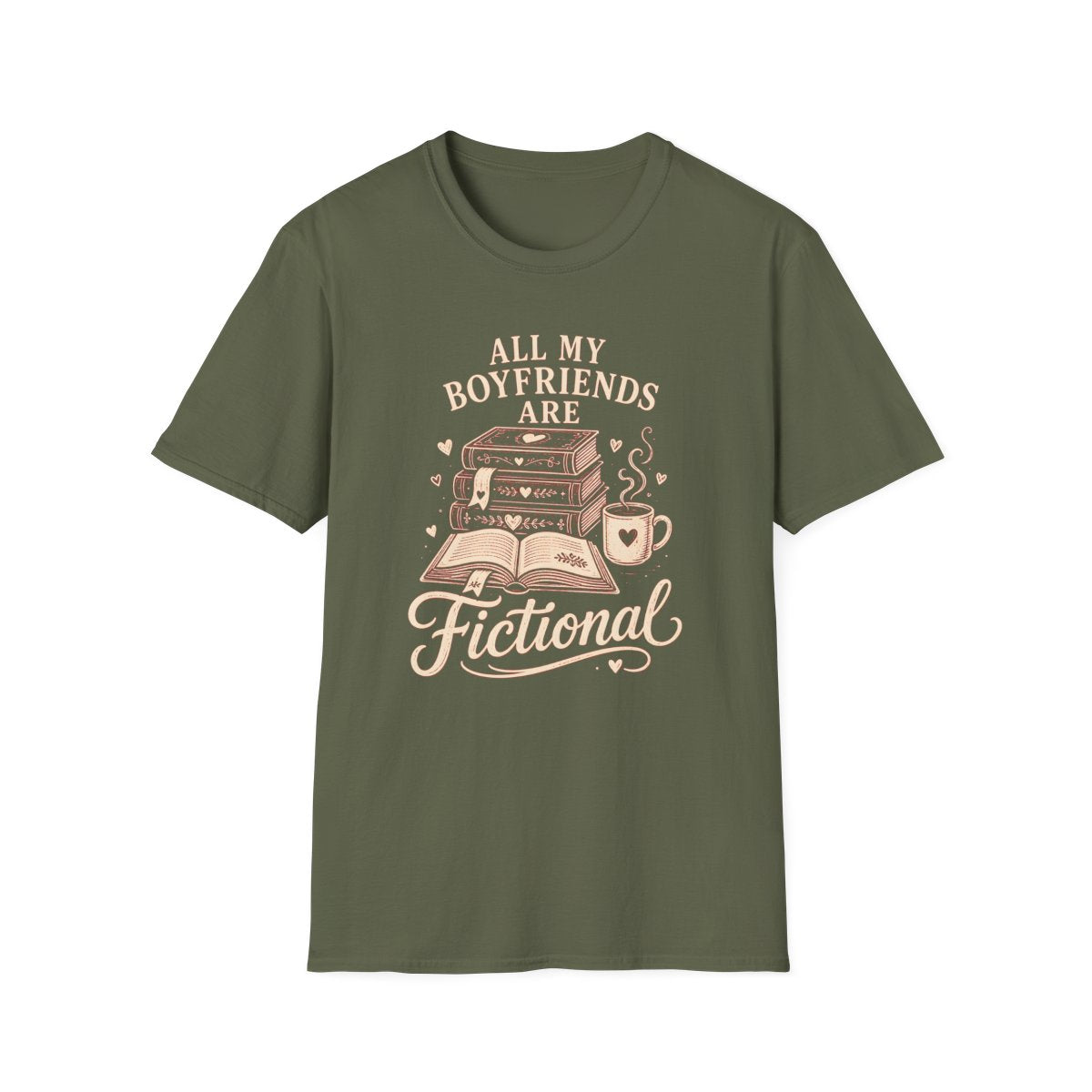 Fictional Boyfriends Illustrated T-Shirt
