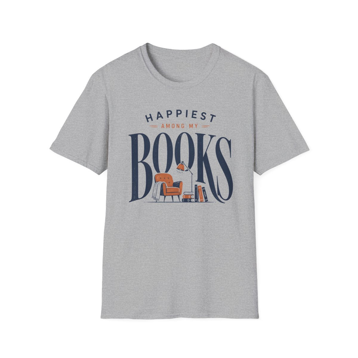 Happiest Among Books T-Shirt