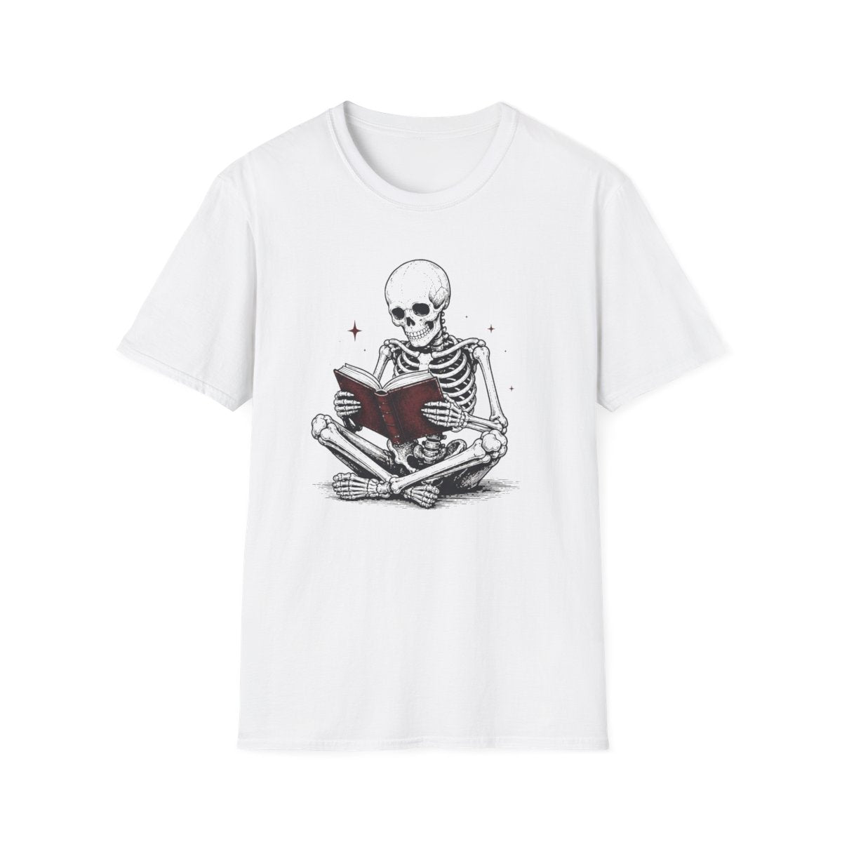 Skeleton Reading T-Shirt